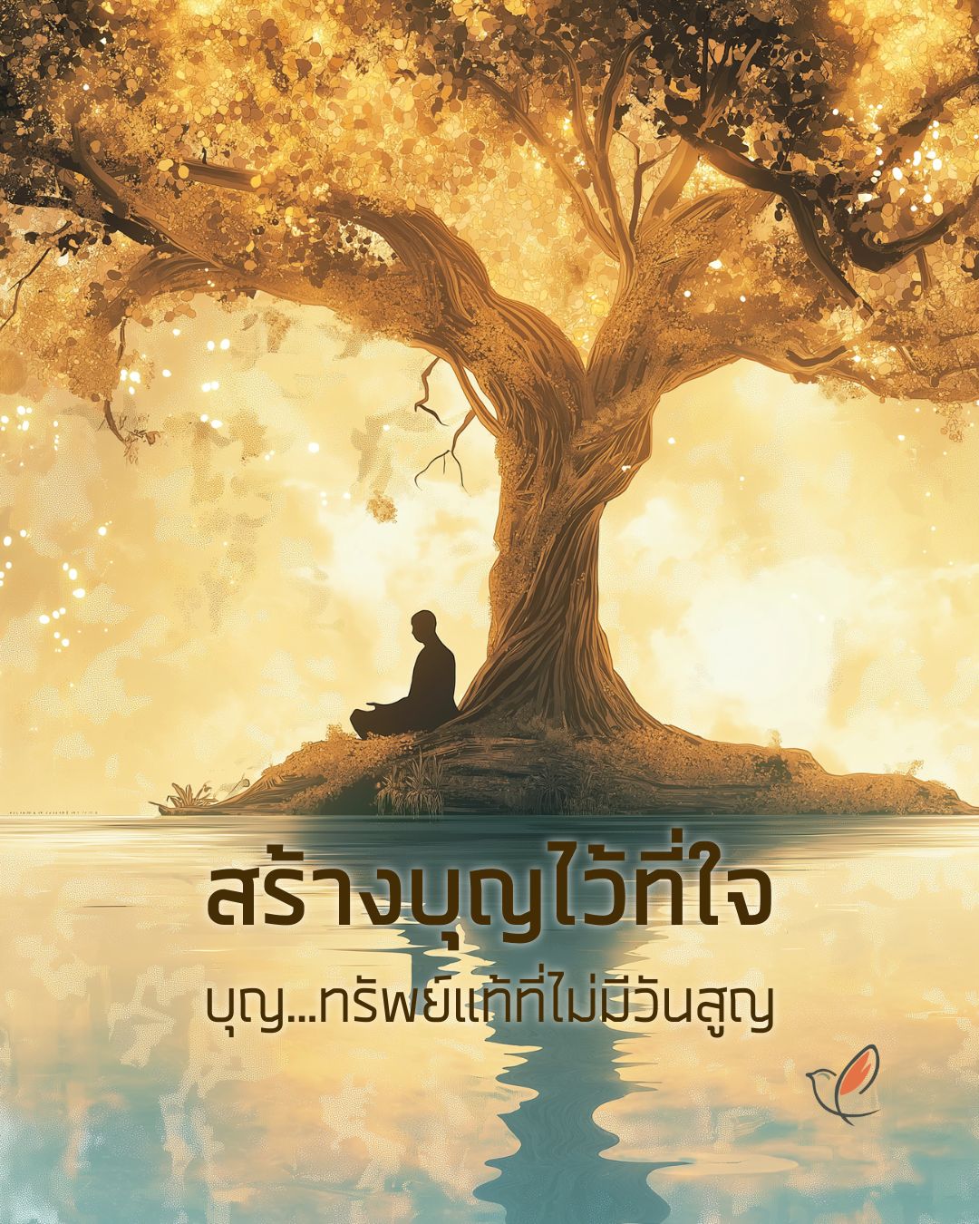 dharma 01 make merit reflection humor cheery chirpy wellcheck